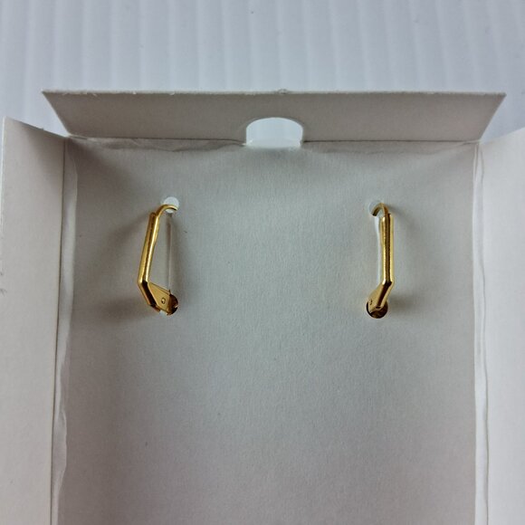 Alzi by Alzerina Magnolia Earrings 24K Gold Plated Jade Austrian Crystal Dangle - Picture 2 of 4